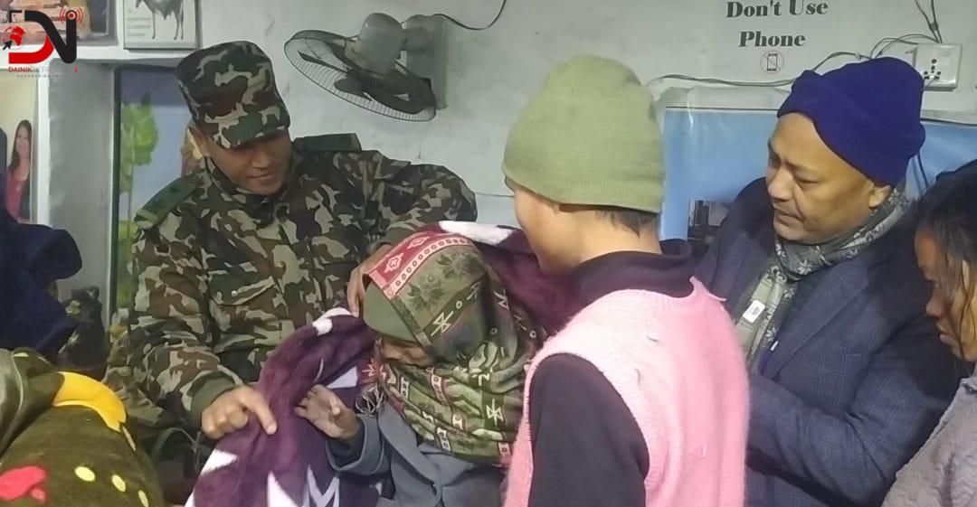 चिसोको जोखिममा रहेकालाई ब्ल्यांकेट वितरण