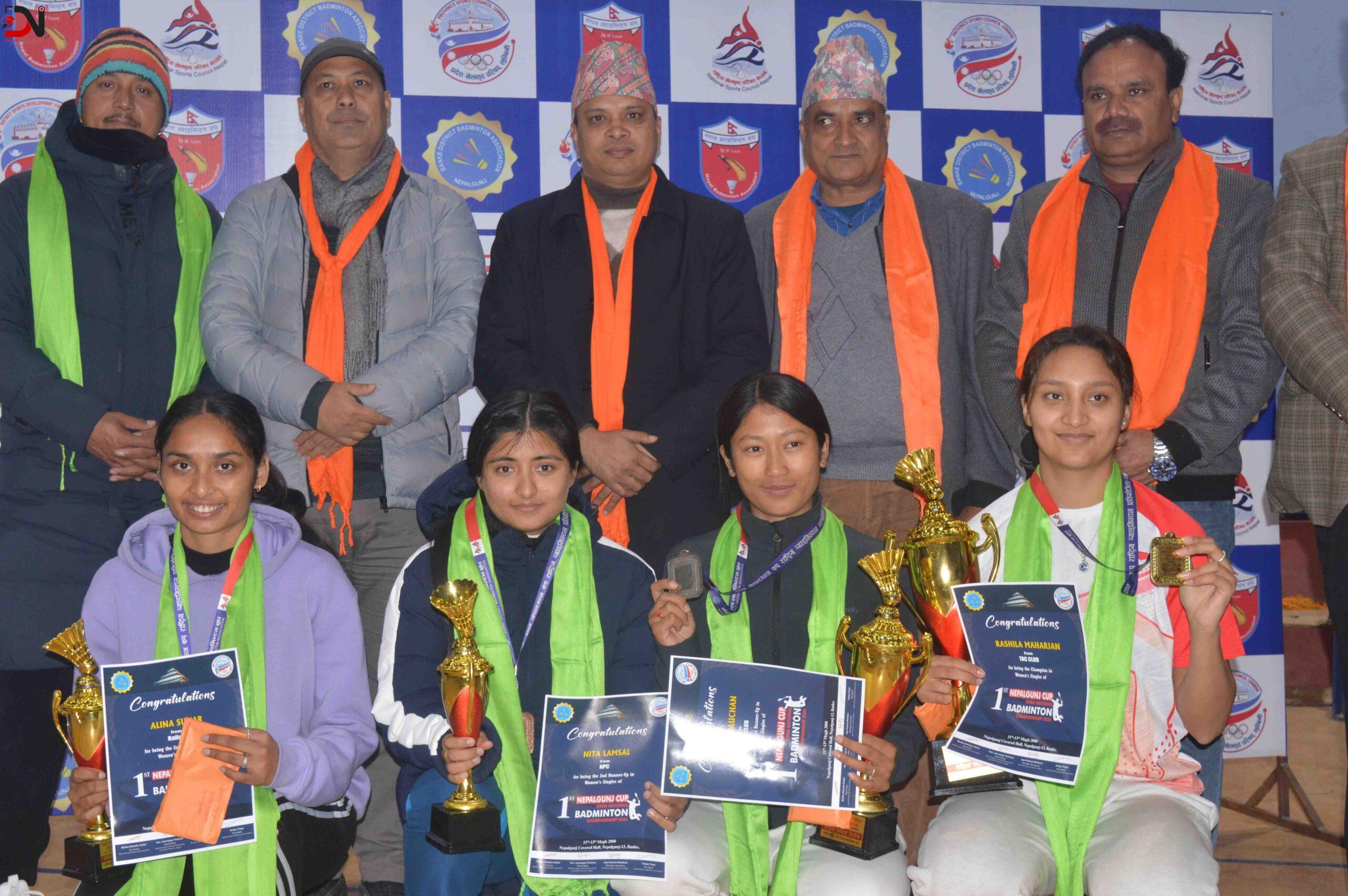 नेपालगन्ज राष्ट्रिय ब्याडमिन्टन प्रतियोगिताको उपाधि प्रिन्स दाहाललाई