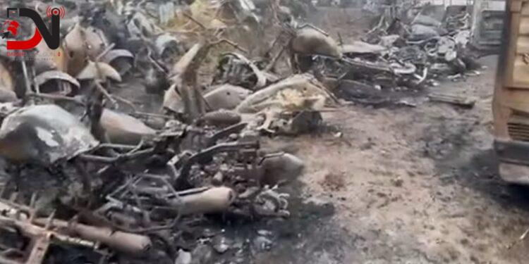 चार सयभन्दा धेरै निजी गाडी जलेर नष्ट