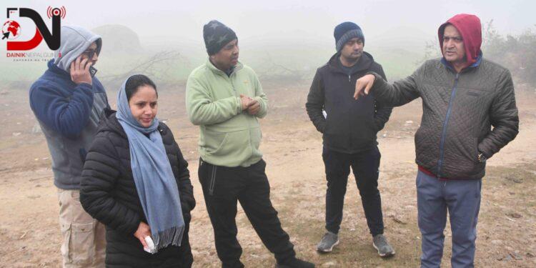 सिधनियामा व्यवस्थित मशानघाट निर्माणको लागि स्थलगत अनुगमन