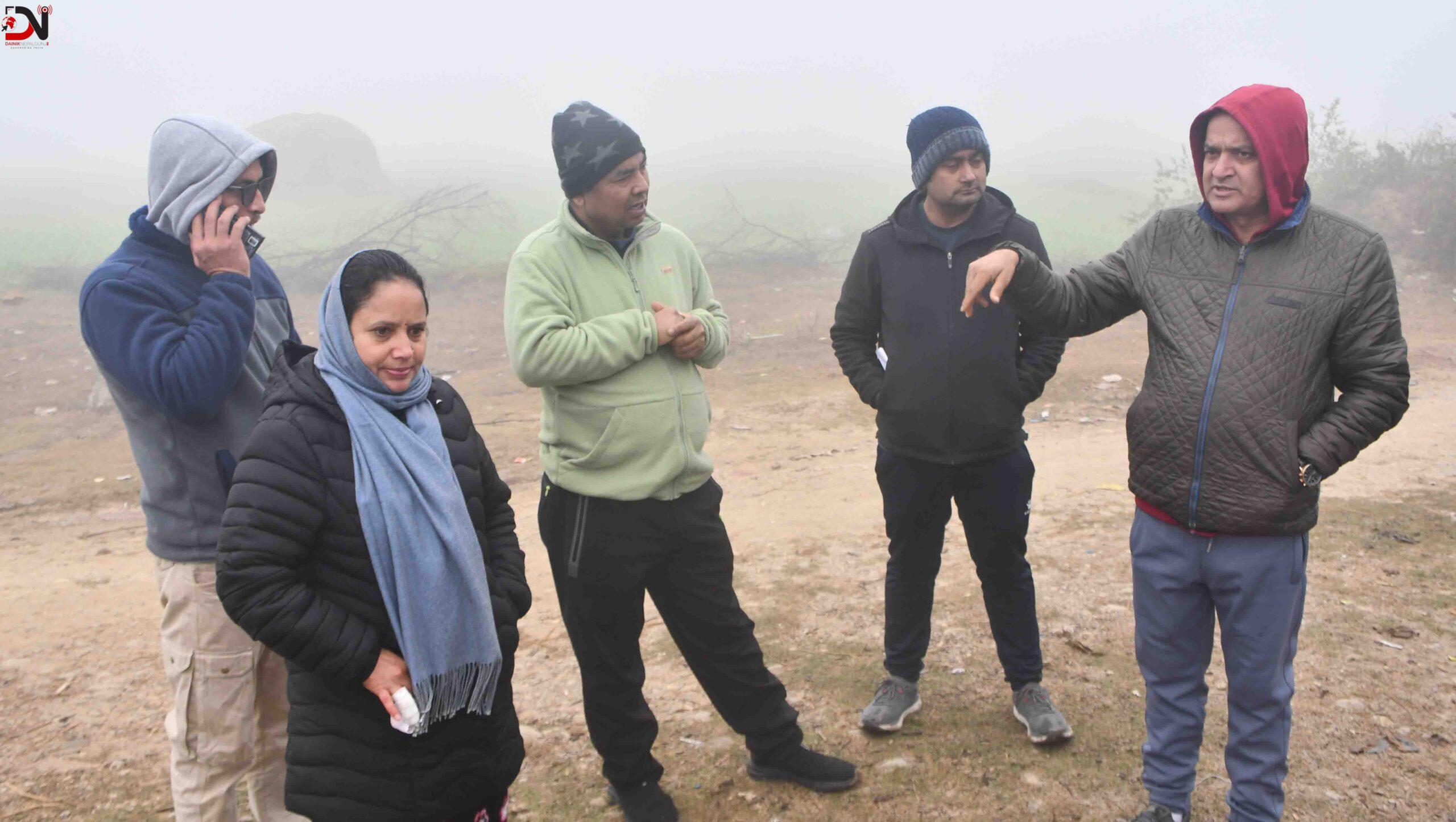 सिधनियामा व्यवस्थित मशानघाट निर्माणको लागि स्थलगत अनुगमन