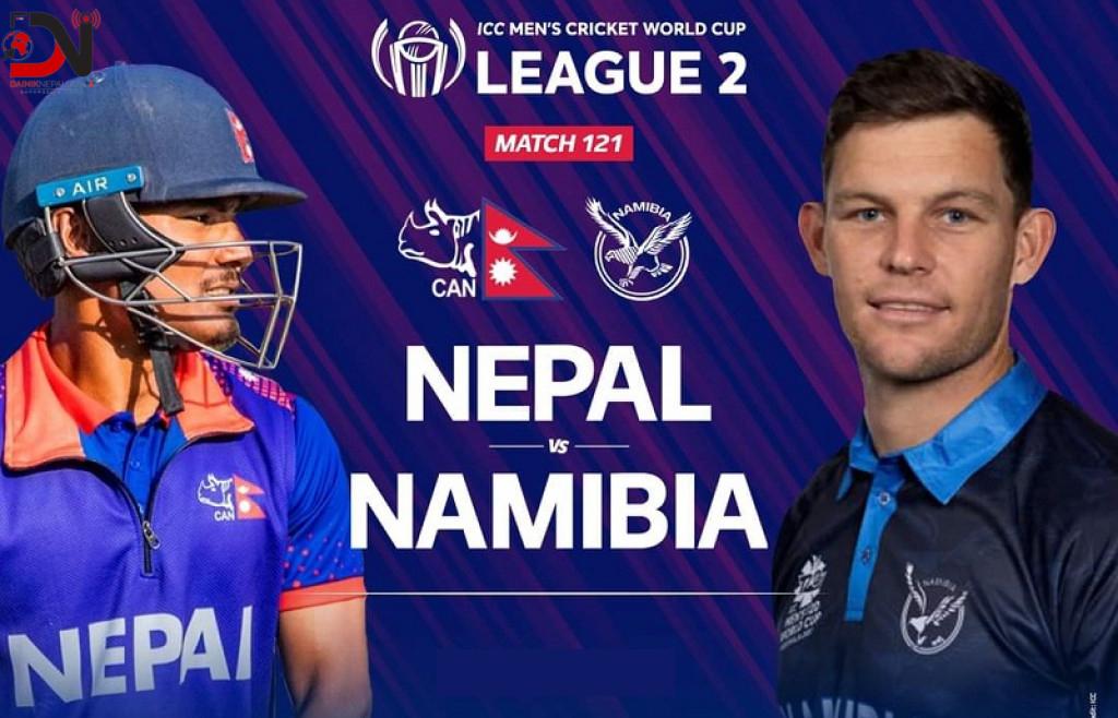 सस्तैमा समेटियो नेपाल, नामिबियालाई एक सय ३३ रनको लक्ष्य