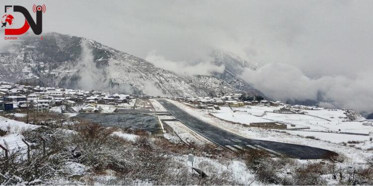हुम्लामा पुनःहिमपात, हवाई सेवा अवरुद्ध