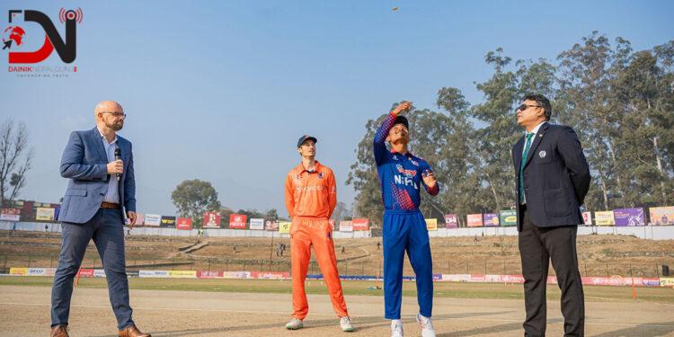 नेपालले टस जित्यो, पहिले फिल्डिङ गर्ने