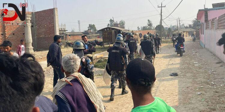 कलशयात्रामा दुई समुदायबीच झडप, स्थिति नियन्त्रणमा लिन हवाई फायर