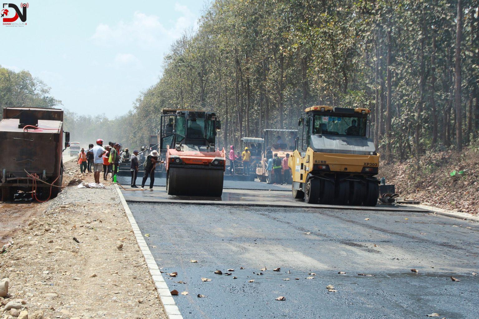 नारायणगढ–बुटवल सडकखण्ड विस्तार : पाँच वर्षमा ४६ प्रतिशत प्रगति