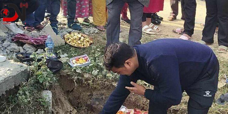 नेपालगन्ज-१८ को भगवती टोलमा सडक निर्माण तिव्र