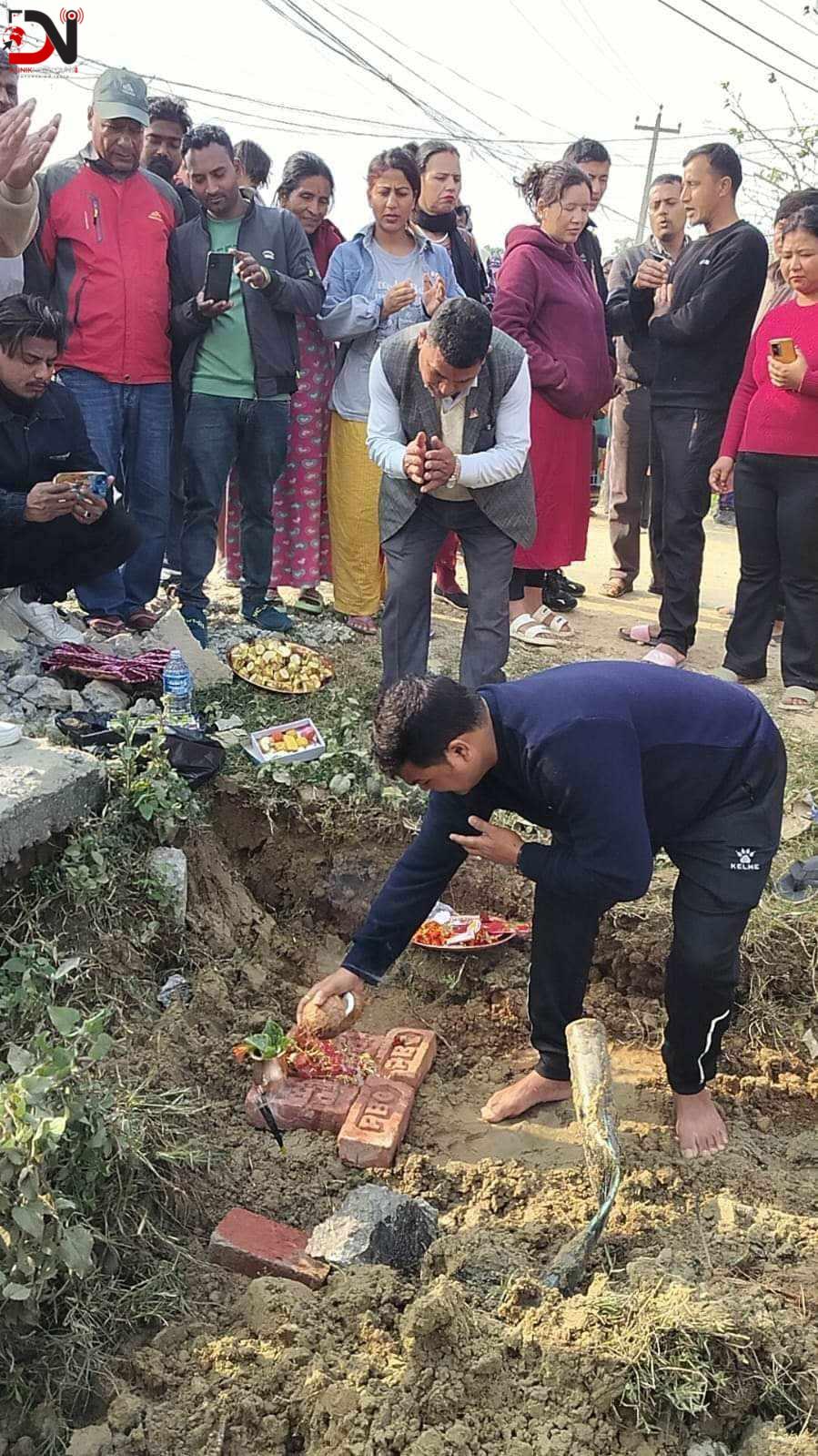 नेपालगन्ज-१८ को भगवती टोलमा सडक निर्माण तिव्र