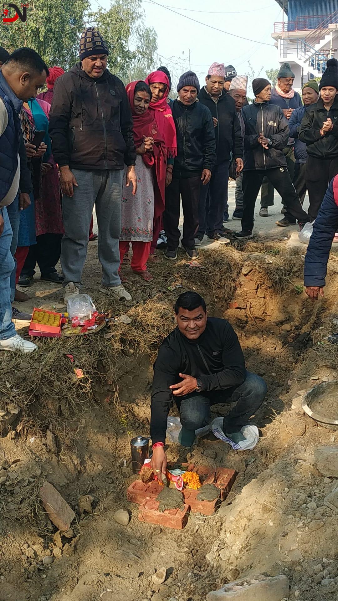 तेजनगरको सडक स्तरोन्नति हुँदै