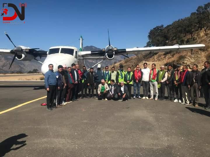 नेपालगन्जबाट कालीकोट विमानस्थलमा परीक्षण उडान सफल