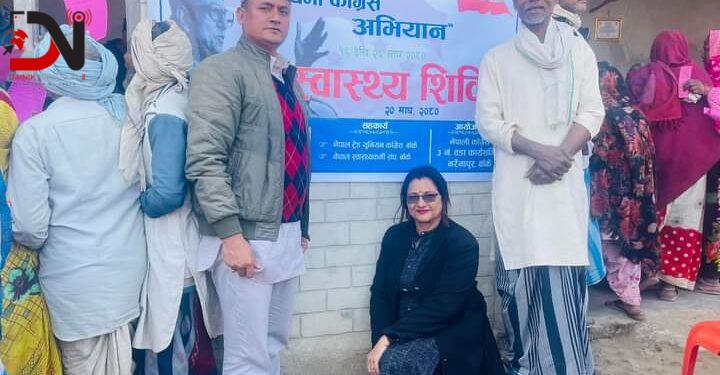 बालापुरमा कांग्रेसकाे स्वास्थ्य सिविर