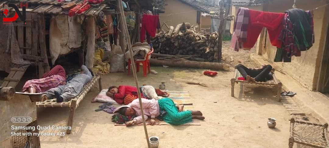 बर्दियाको मधुवनकाे एकै गाउँका ४० जना बिरामी