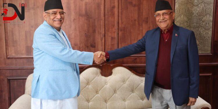 प्रधानमन्त्री दाहाल र एमाले अध्यक्ष ओलीबीच भेटवार्ता