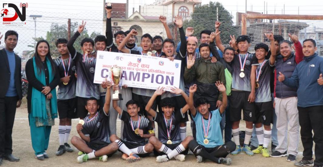 मेयर कपको उपाधि सेन्ट जेभियर्सलाई