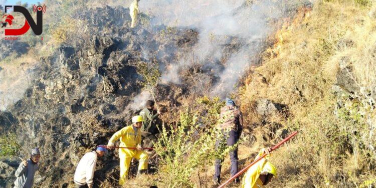 सामुदायिक वनमा आगलागी