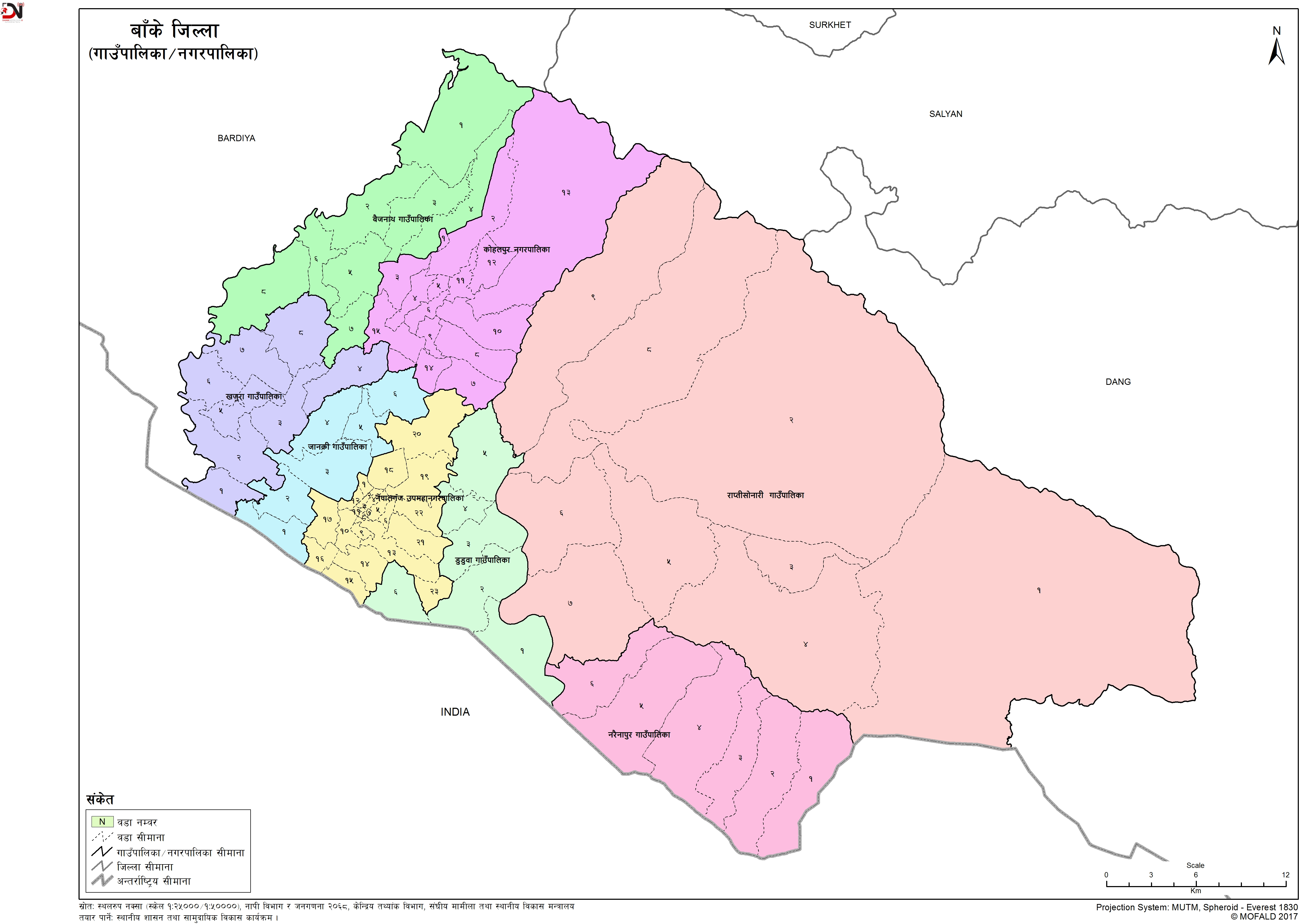 कार्यसम्पादन मूल्यांकनमा कमजोर बाँकेका स्थानीय तह