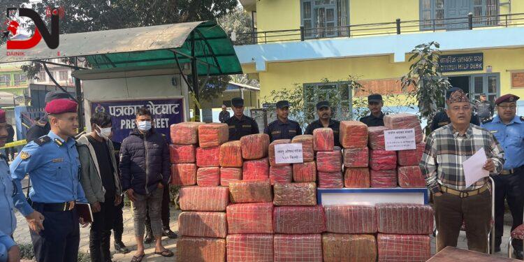 पाँच सय ४२ केजी गाँजा बरामद