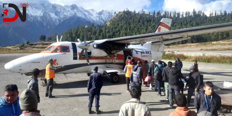 अबरुद्ध हवाइ सेवा सुचारु