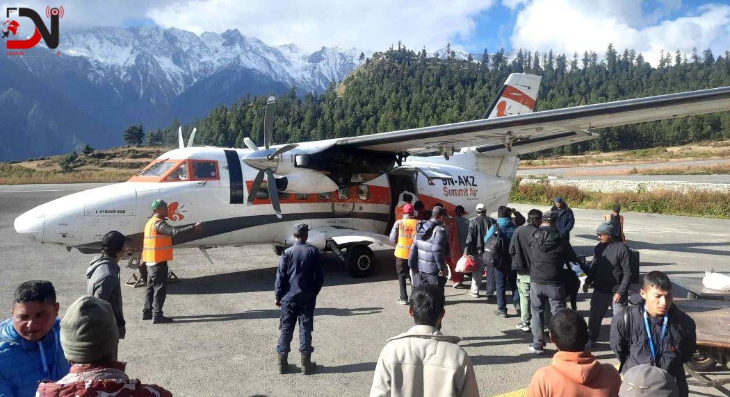 अबरुद्ध हवाइ सेवा सुचारु