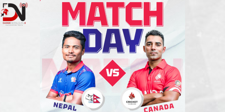 कीर्तिपुरमा आजदेखि क्यानडाविरुद्ध सिरिज खेल्दै नेपाल