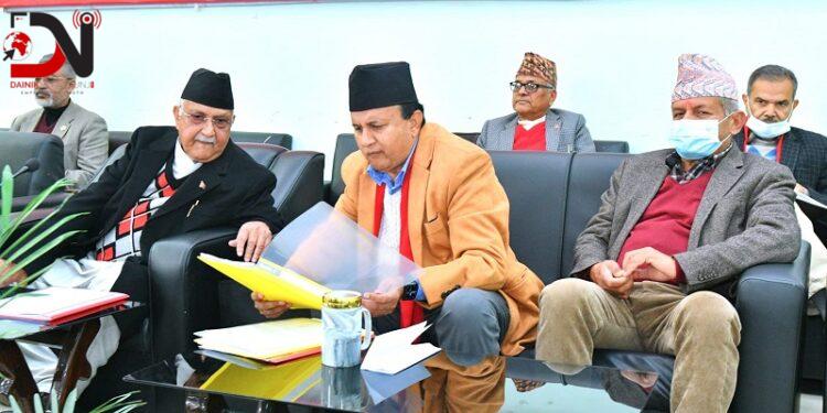 एमाले केन्द्रीय कमिटी बैठक चल्दै