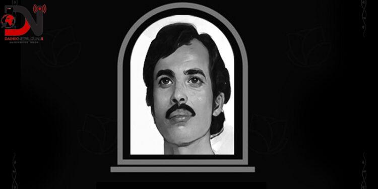 आचार्यको पार्थिव शरीरलाई अन्तिम श्रद्धाञ्जलीका लागि नाट्य प्रतिष्ठानको परिसरमा राखिँदै