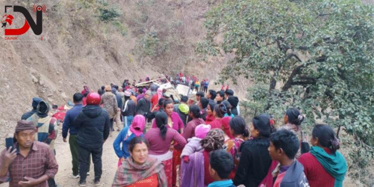 पाल्पामा जिप दुर्घटना हुँदा कम्तीमा ७ जनाको मृत्यु, ८ घाइते