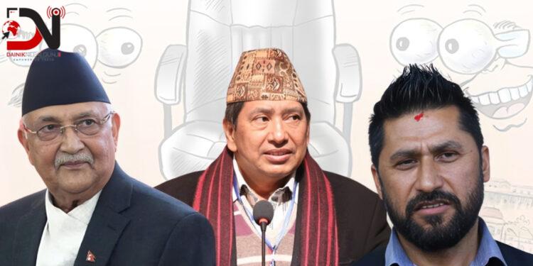 एमाले–रास्वपाबीच गृह मन्त्रालयको हानथापमा श्रेष्ठको ‘इन्ट्री’