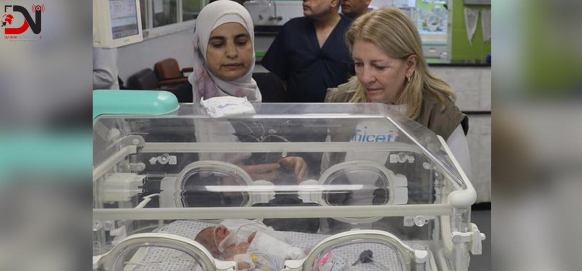 कुपोषणका कारण गाजामा १५ बालबालिकाको मृत्यु