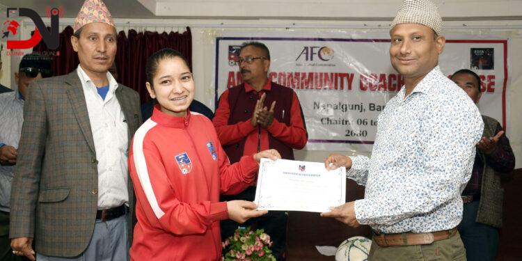 फुटबलको विकासका लागि ‘एन्फा कम्युनिटी कोचिङ’