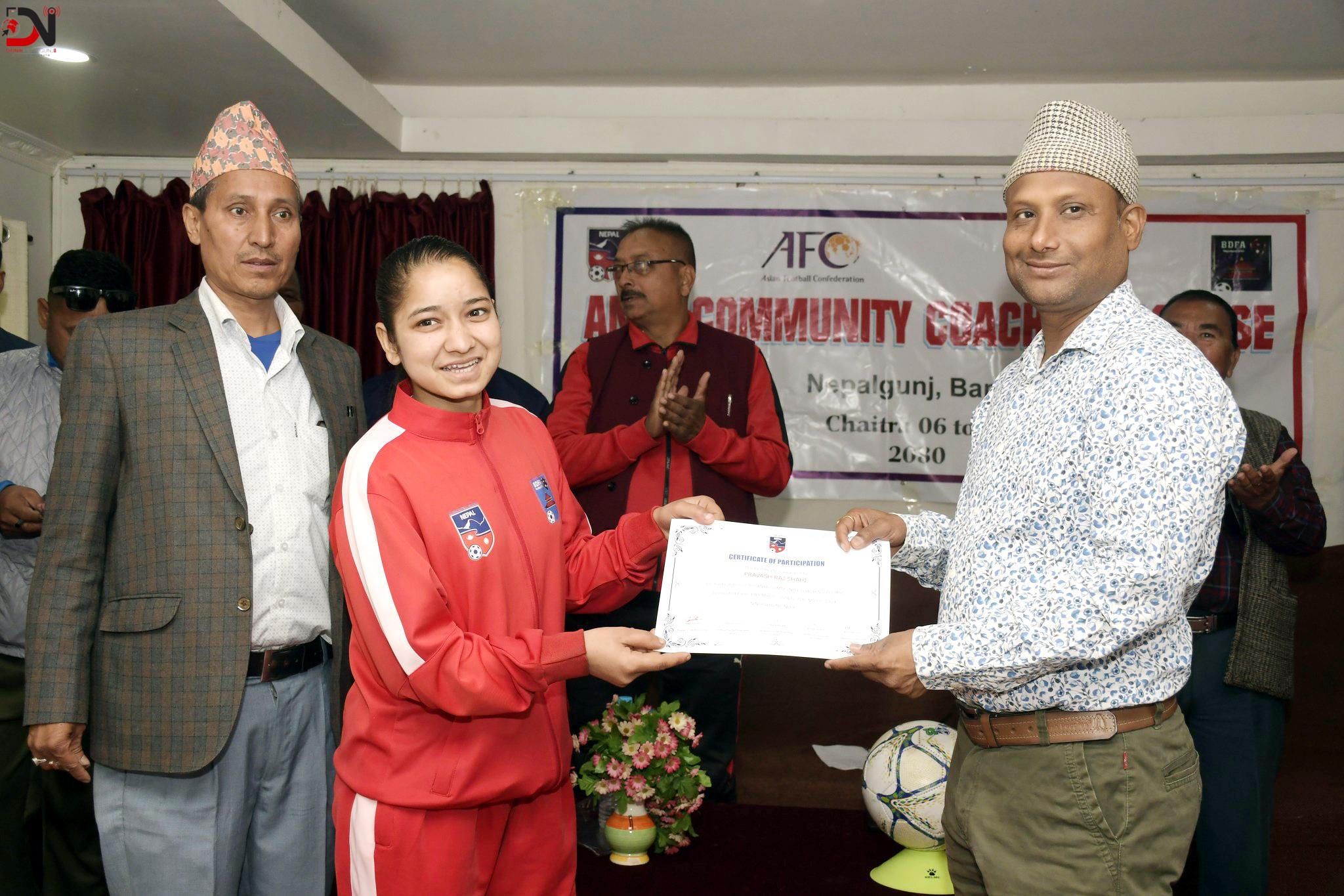 फुटबलको विकासका लागि ‘एन्फा कम्युनिटी कोचिङ’