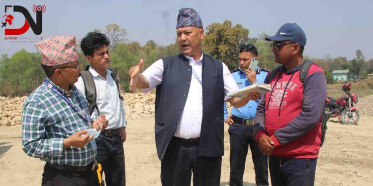 प्रजिअको नेतृत्वमा नदीजन्य पदार्थको स्थलगत अनुगमन