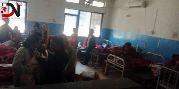 भेरी अस्पतालमा सुत्केरी र गर्भवतीलाई बेड पाउनै मुस्किल