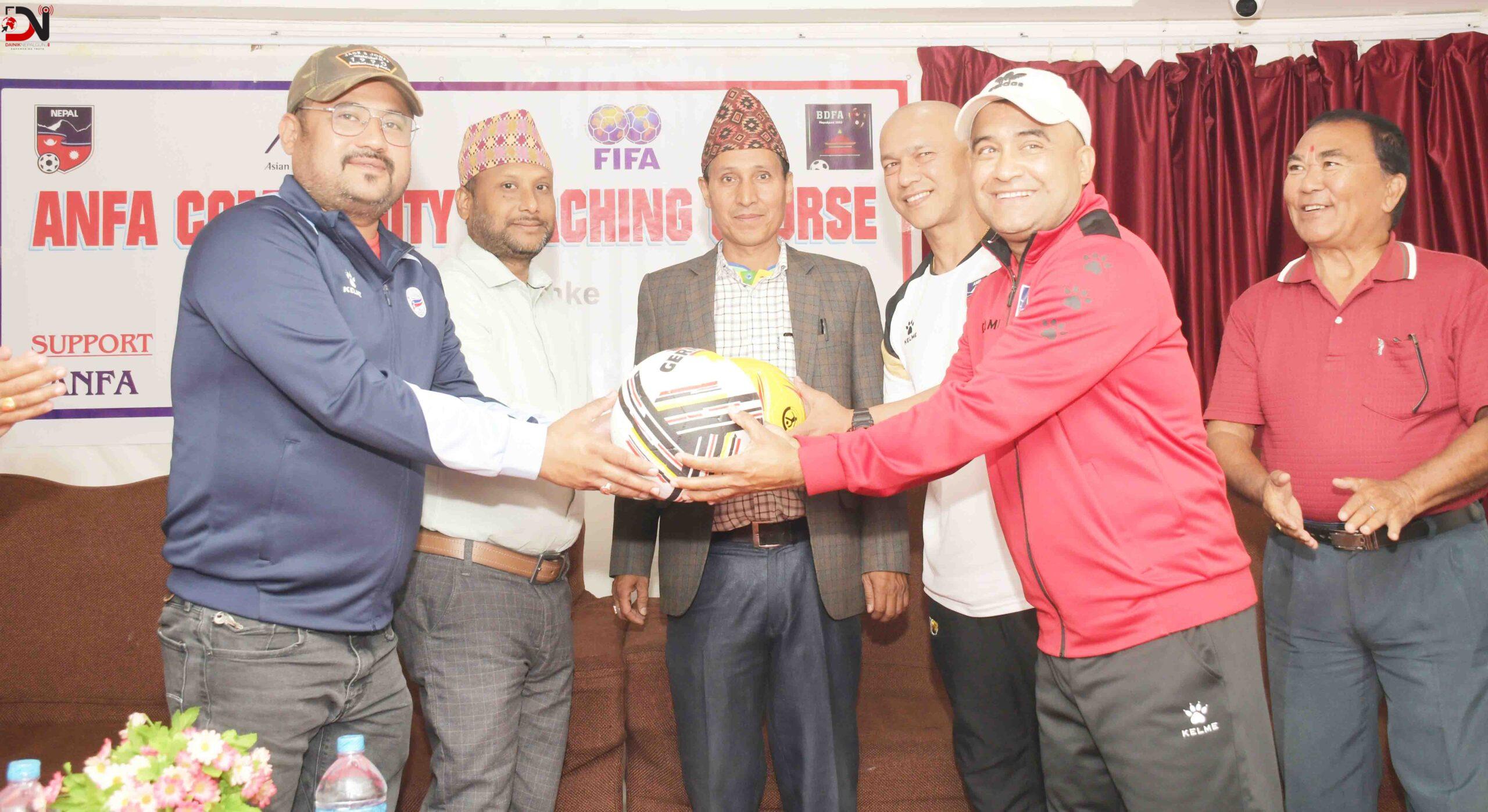 बाँकेमा सुरु भयो एन्फा कम्युनिटी कोचिङ कोर्ष सुरु