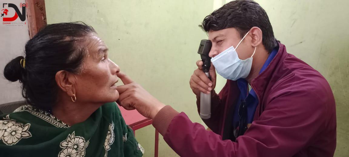 निःशुल्क स्वास्थ्य शिविरबाट ६ सय २६ जना लाभान्वित