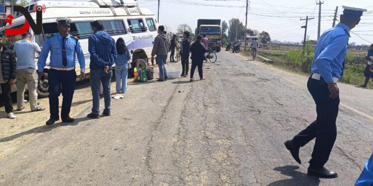 गाडीले ठक्कर दिँदा मैटहवामा एकजनाकाे मृत्यु