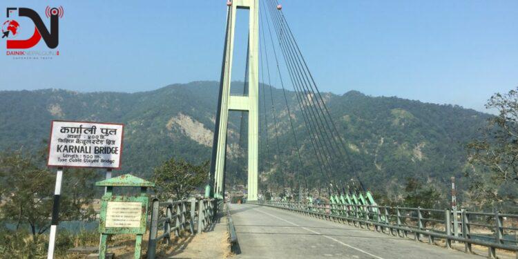 कर्णाली पुलमा आवागमन बन्द हुने, वैकल्पिक रुट कुन ?