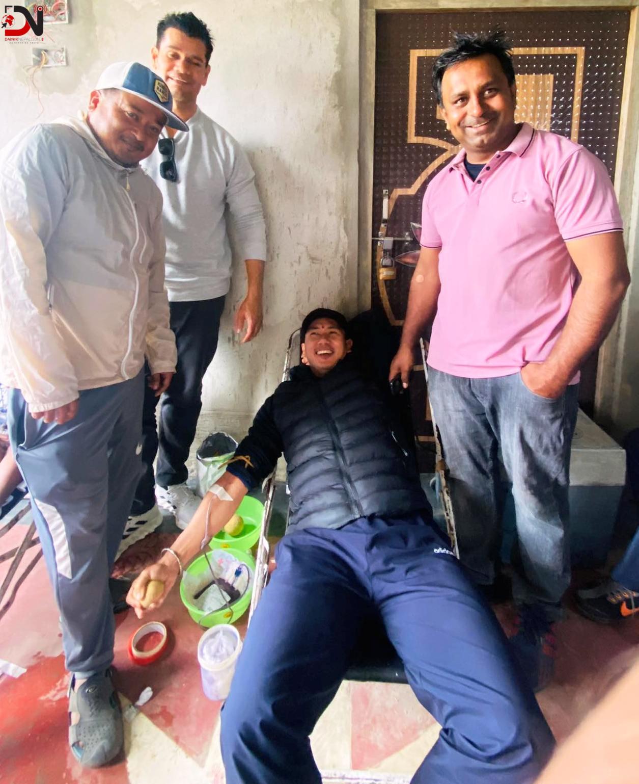 पुरैनीमा ३७ पिन्ट रक्तदान