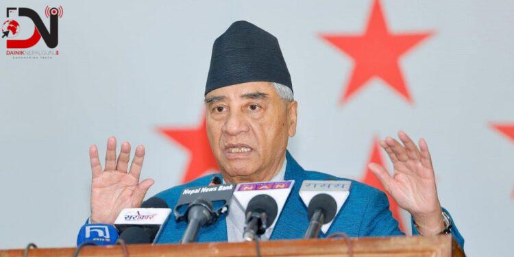 प्रधानमन्त्री प्रचण्डलाई दिएको समर्थन कांग्रेसले फिर्ता लिने