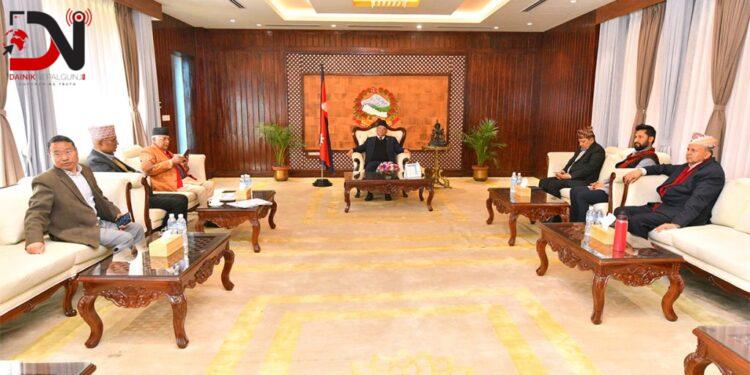 बालुवाटारमा नयाँ गठबन्धनको बैठक जारी