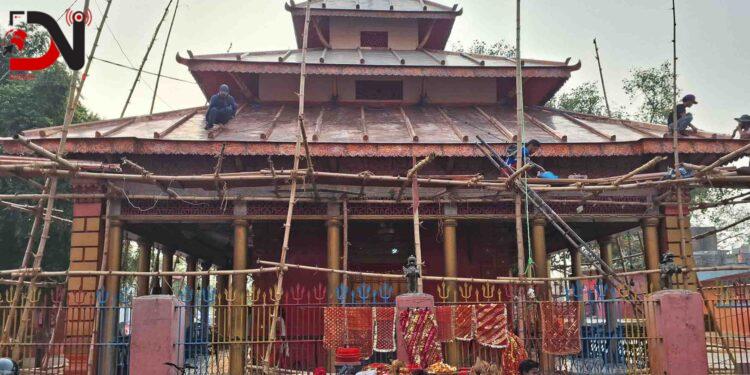 बागेश्वरी मन्दिरमा तामाको छाना