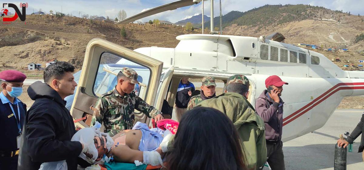 डढेलोमा परी घाइते नन्दरामको उपचारको क्रममा मृत्यु