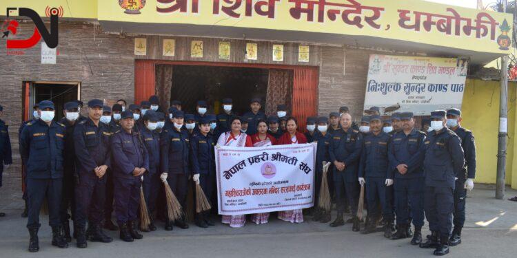 शिवमन्दिर सरसफाई