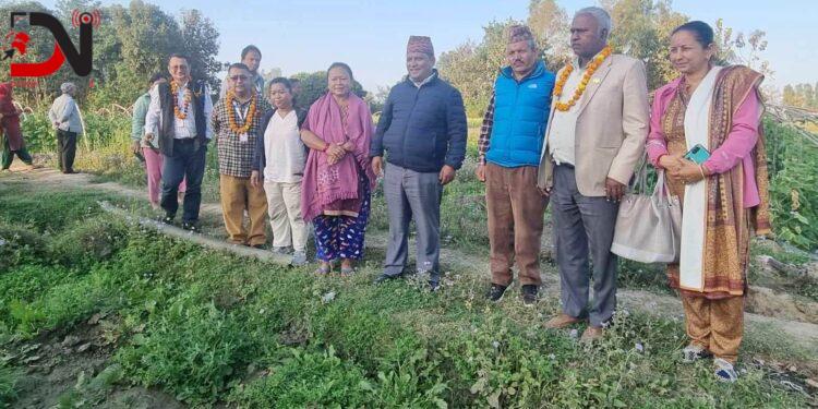 प्रदेश कृषि मन्त्री यादवद्वारा सिँचाइ आयोजना अनुगमन