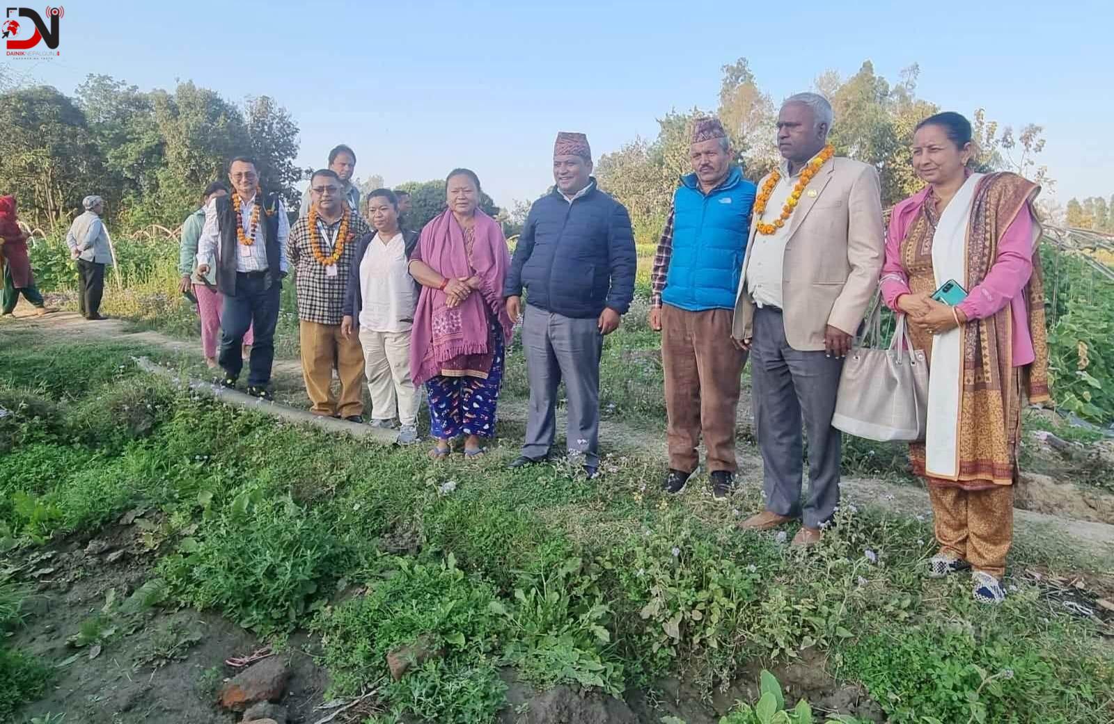 प्रदेश कृषि मन्त्री यादवद्वारा सिँचाइ आयोजना अनुगमन