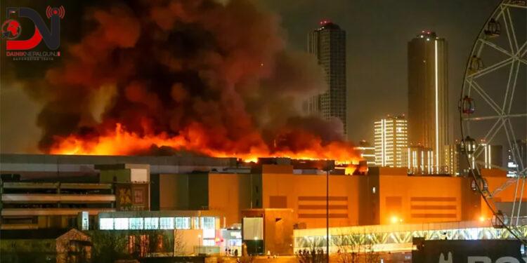 रुसको एक कन्सर्टमा आक्रमण हुँदा ६० जनाको मृत्यु, १४५ बढी घाइते