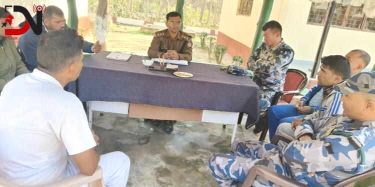 दुई देशका सीमा सुरक्षा अधिकारीको बैठक