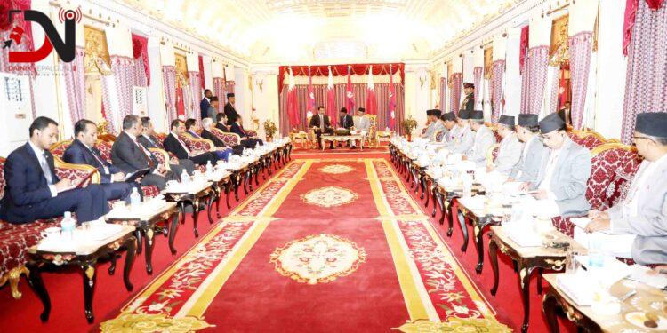राष्ट्रपति पौडेल र कतारका अमिर अल थानीबीच भेटवार्ता