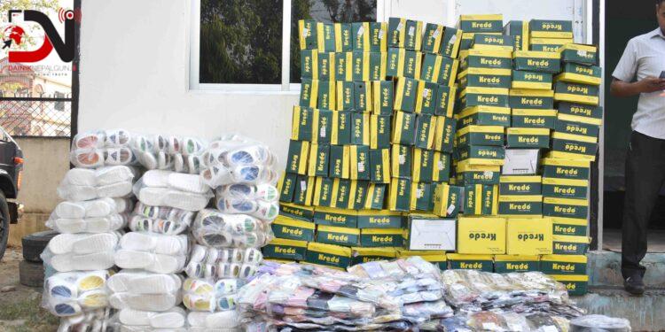 चार लाख बढी मूल्यको सामान बरामद