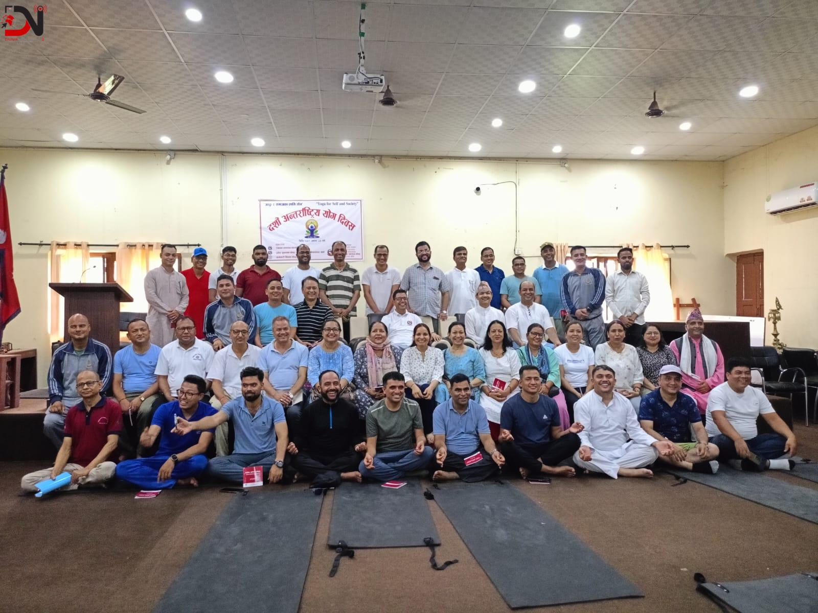 नेपालगन्जमा कर्मचारीका लागि योग शिविर